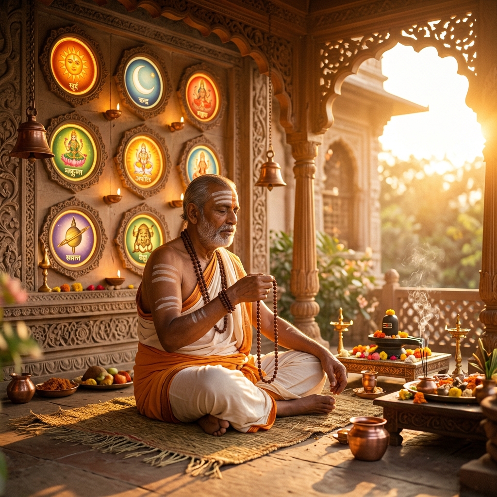 Vedic Mantra Jaap for Graha Shanti and Kundali Balance cover